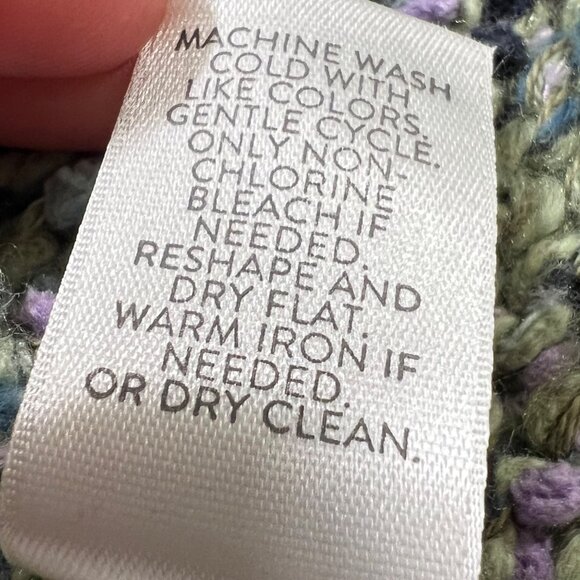 Speckled Granola Nature Chunky Whimsigoth Grandma Knit Cardigan Forest Fairy XS - Picture 8 of 9